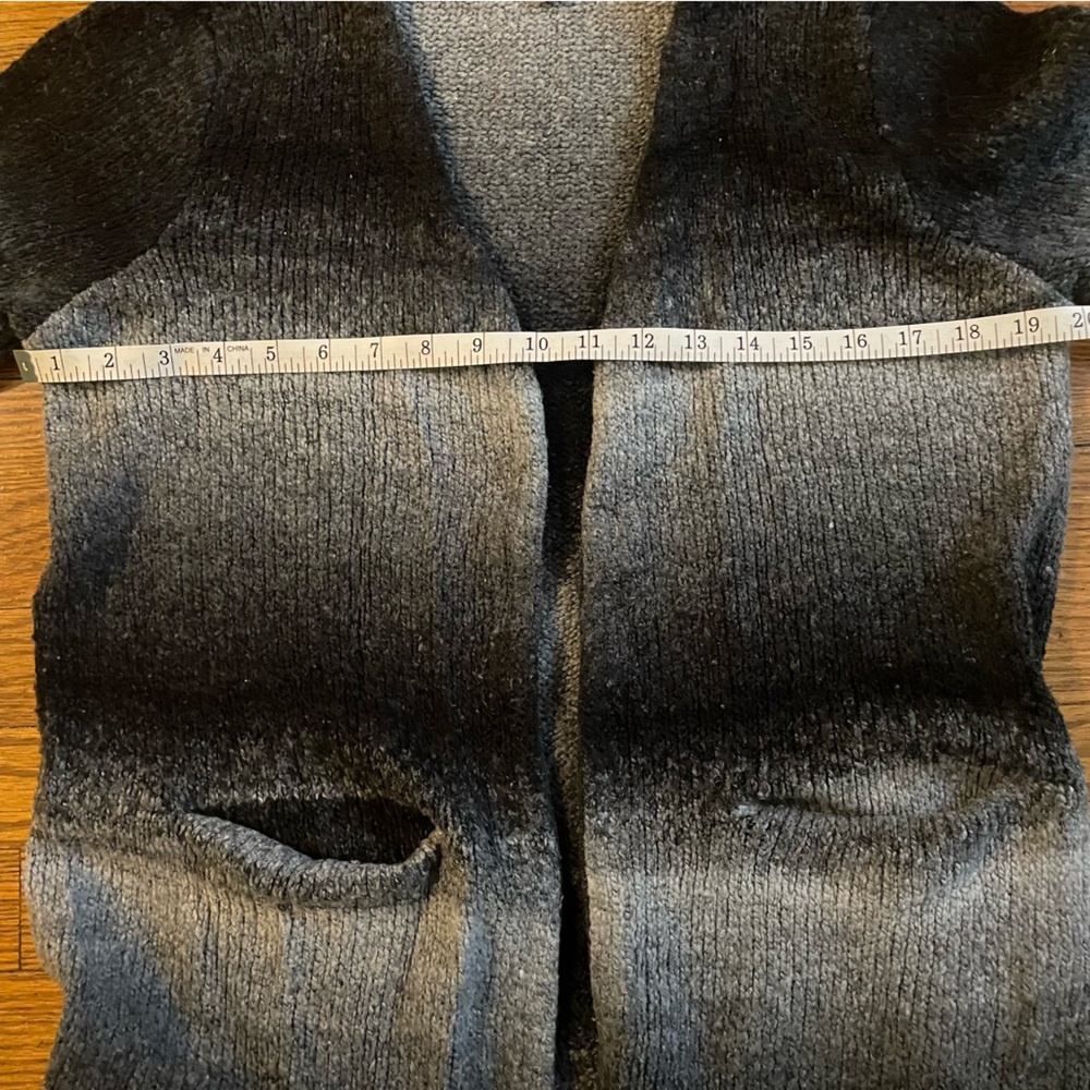 Joseph A Grey Gradient Knit Long Cardigan - Picture 2 of 8
